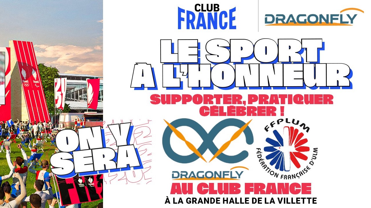 Dragonfly aux Jeux Olympiques de Paris 2024 les 10 et 11 août avec la FFPLUM